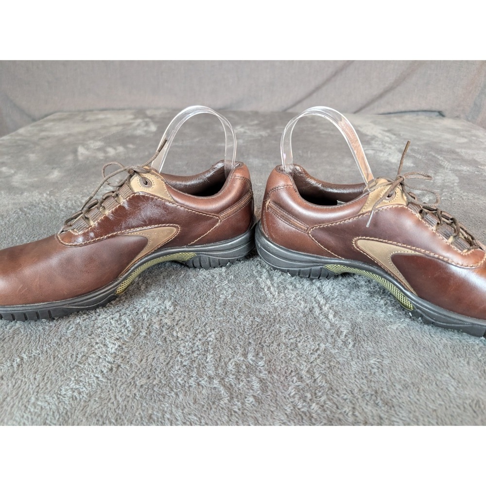EUC FootJoy Contour Series Golf Shoe Cleat SZ 8 Brown Leather EUC Classic Preppy - Picture 4 of 10